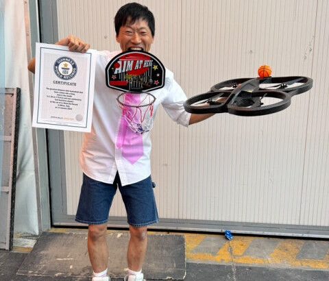 【芸能】ドローン芸人、イタリアの番組で“2つ目のギネス記録”樹立「発想力の“答え合わせ”ができたような気持ちで本当にうれしい」