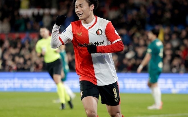 【サッカー】上田綺世が衝撃の4ゴール＆PK奪取の大暴れ！驚異のリーグ戦15戦18発、オランダの日本人最多得点記録を更新